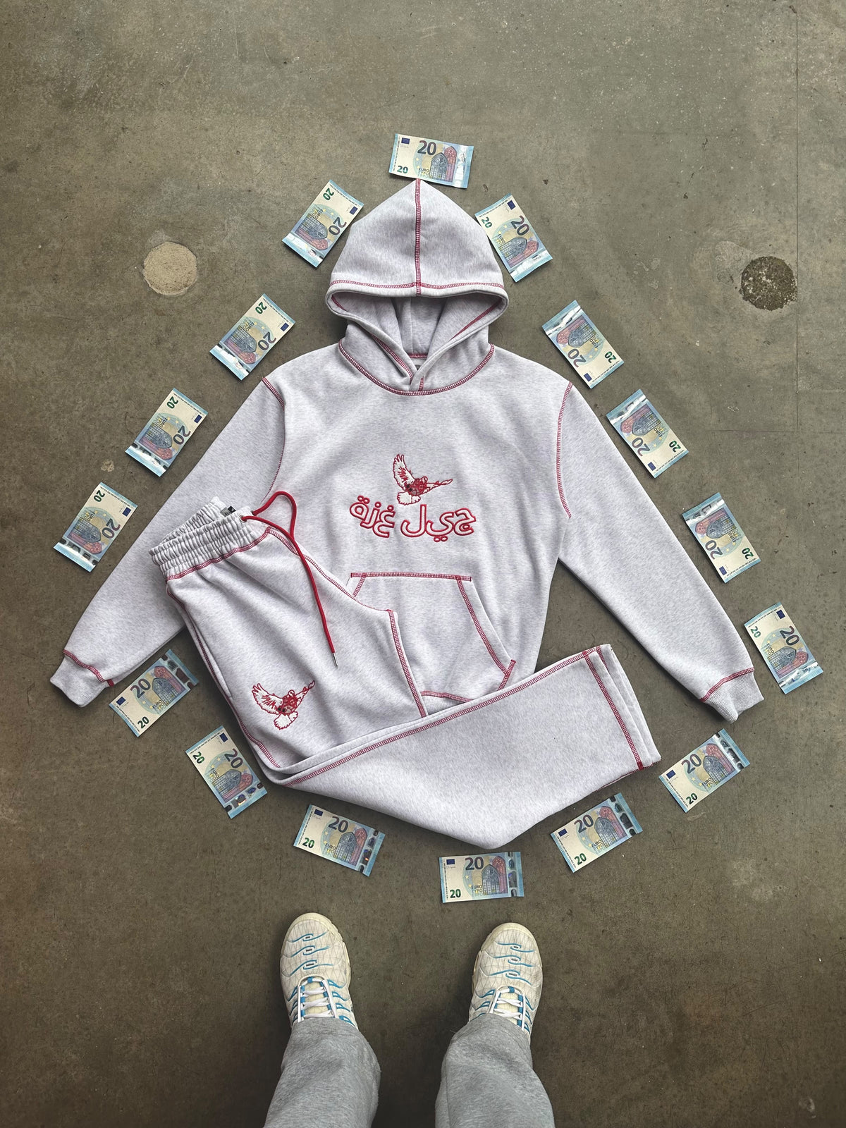 red eurostitch tracksuit