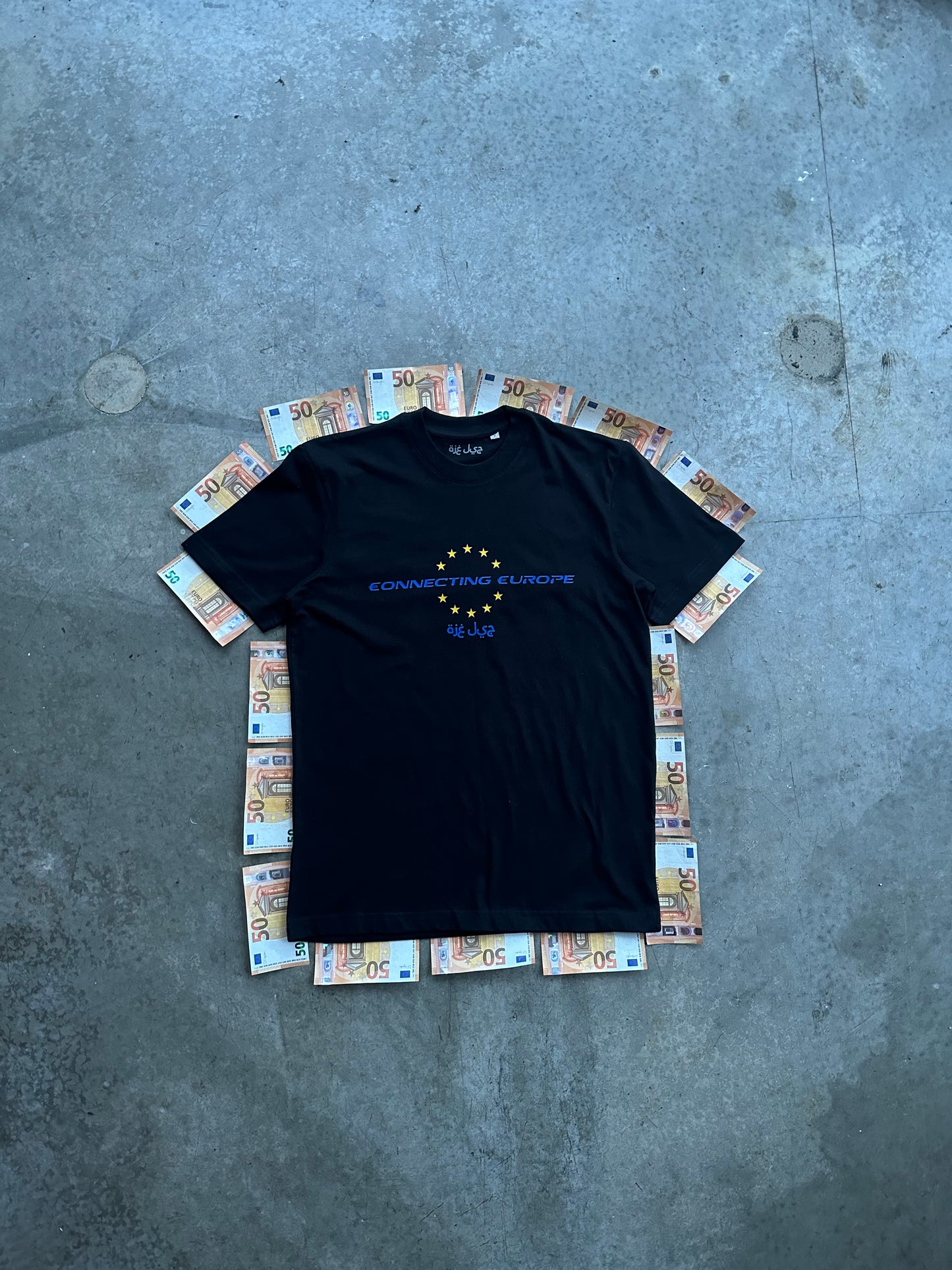 connecting europe t-shirt, euro colorway