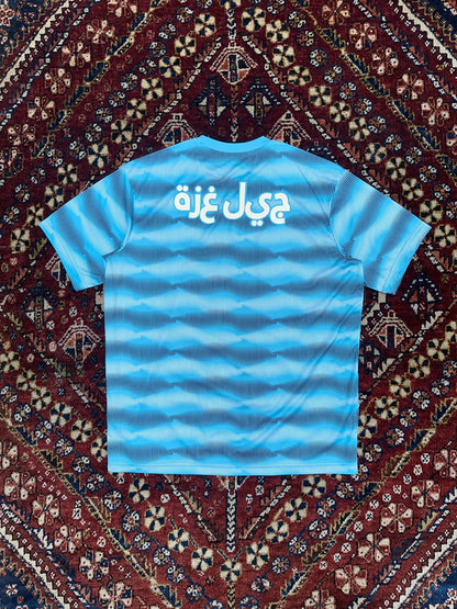 blue static jersey