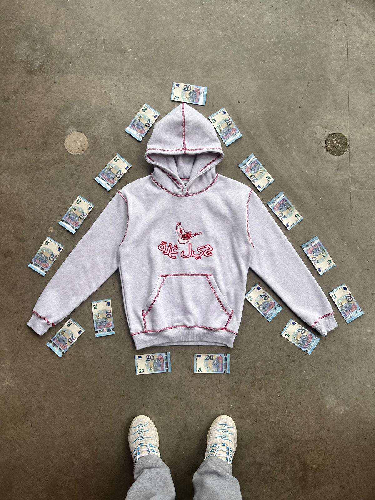 red eurostitch hoodie