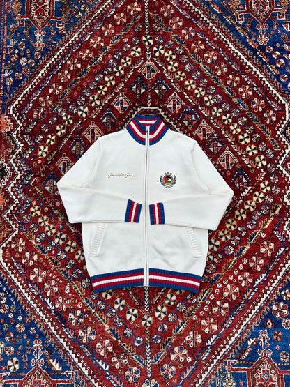 monaco knit velvet blue/royal red