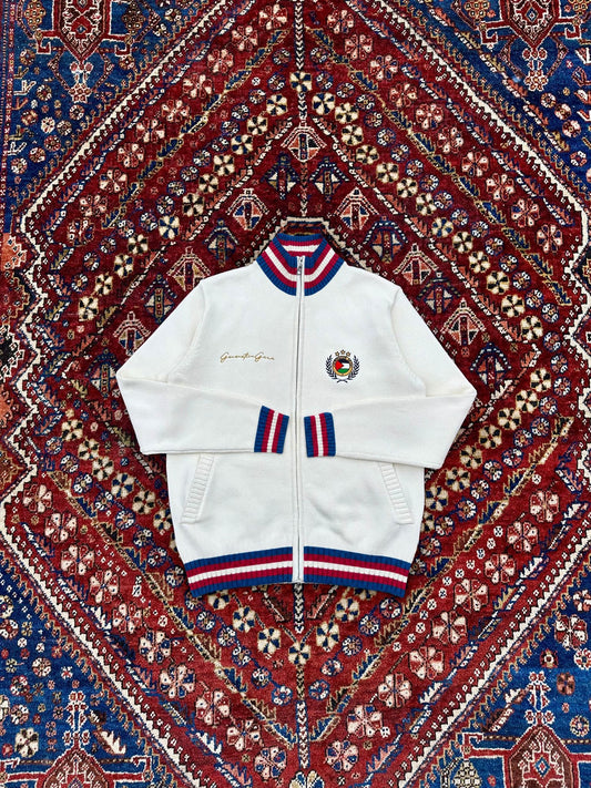 monaco knit velvet blue/royal red