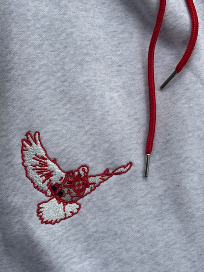 red eurostitch hoodie
