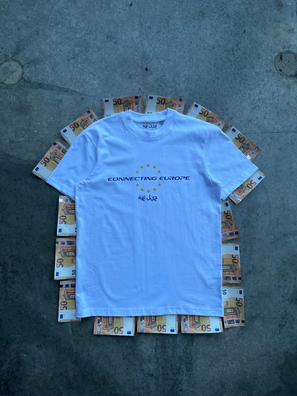 connecting europe t-shirt, white colorway
