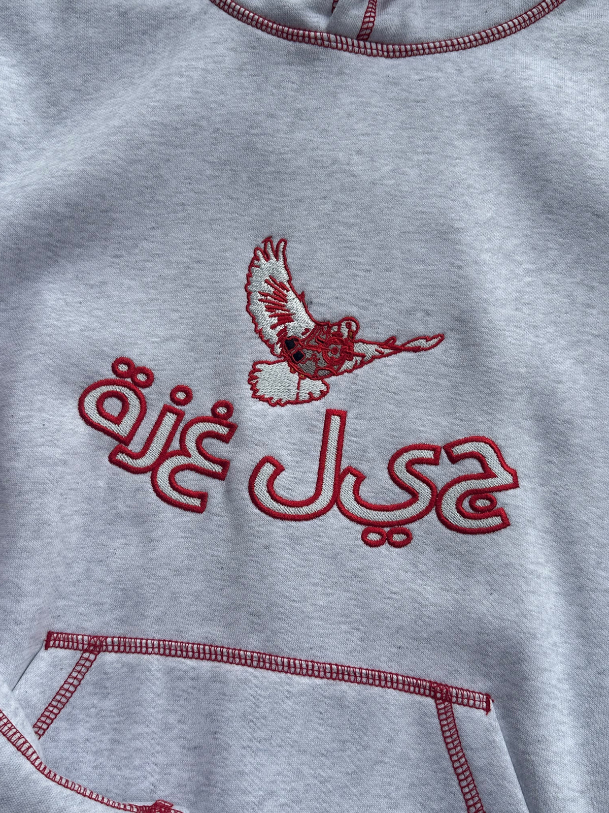 red eurostitch hoodie