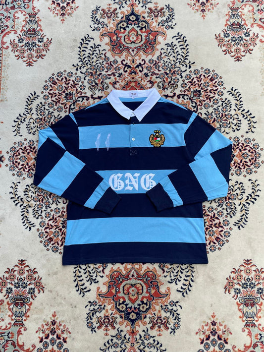 gng bby blu rugby polo