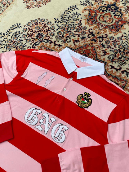 gng pink rugby polo
